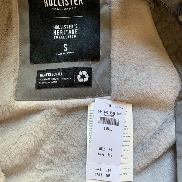 NWT Hollister Coat - Picture 3 of 3